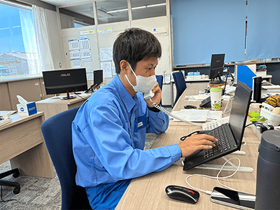 写真：平賀　匡哉さん（事業推進部　生産管理グループ）